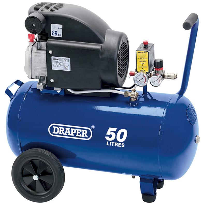Draper Air Compressor 50Lt - 2HP 230V