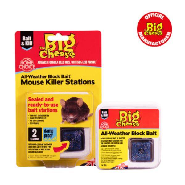 Big Cheese All-Weather Block Bait Mouse Killer Station