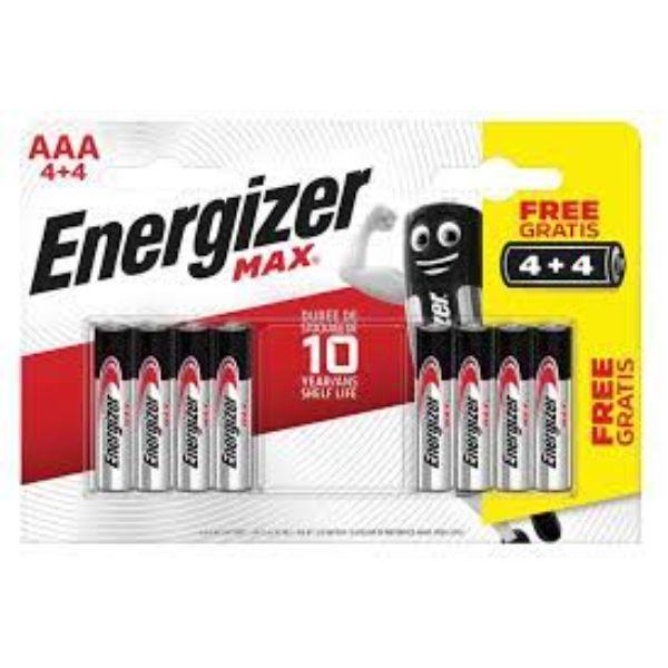 Energize Batteries 4+4 Pack AAA