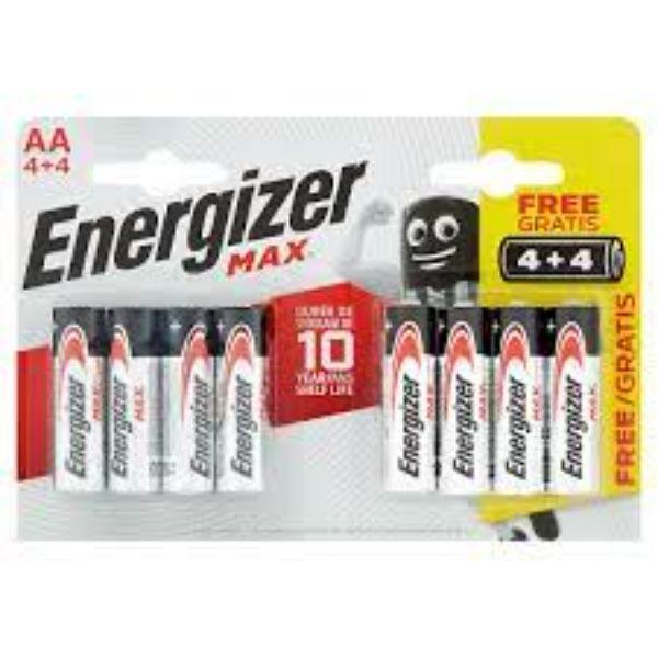 Energize Batteries 4+4 Pack AA