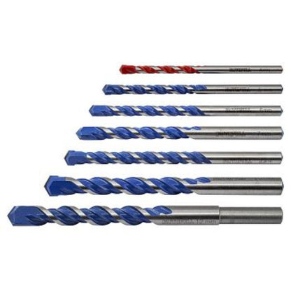 Faithfull Multi Construction Drill Set 7Pc 4-12mm