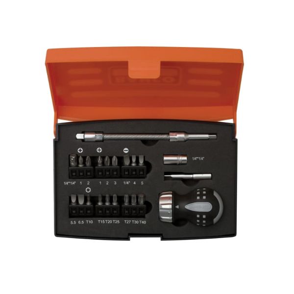 Bahco 22pce Stubby Ratchet Screwdriver and Bit Set