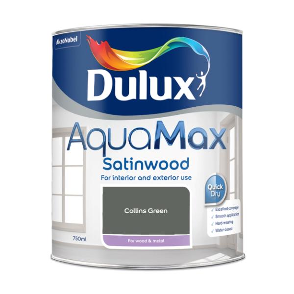 Dulux Aquamax Satinwood Collins Green 750Ml