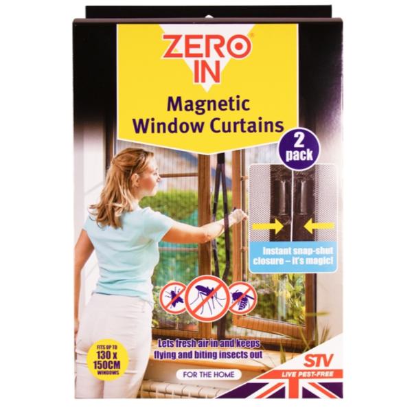 Zero In Magnetic Insect Curtain Window 2 Pack