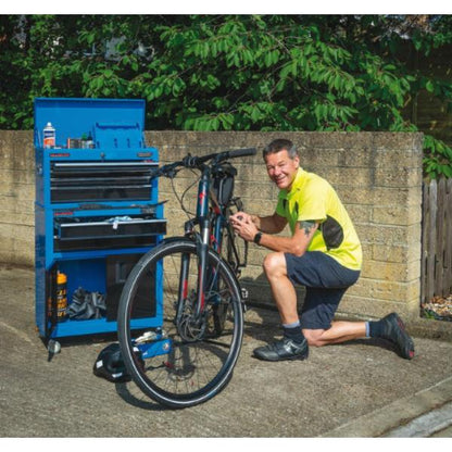 Draper Blue Combined Roller Cabinet and Tool Chest, 6 Drawer, 24&quot;