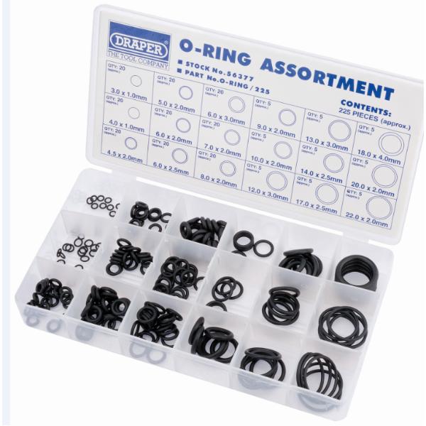 Draper O-Ring Assortment (225 Piece)