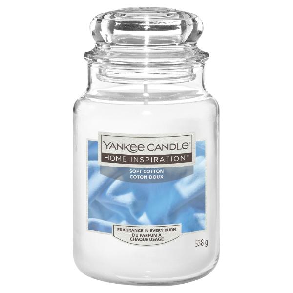 Yankee Candle Home Inspiration 538G Large Jar Soft Cotton 