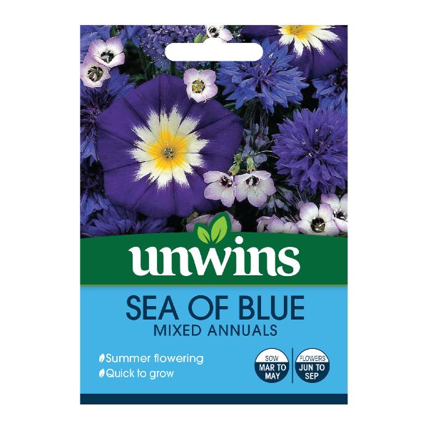 Unwins Seed Packet Unwins Sea Of Blue Mixed Annuals