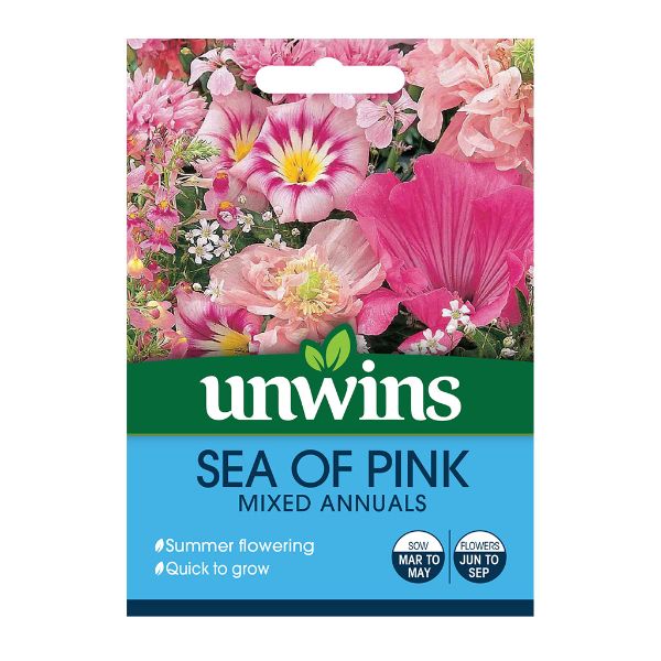 Unwins Seed Packet Unwins Sea Of Pink Mixed Annuals