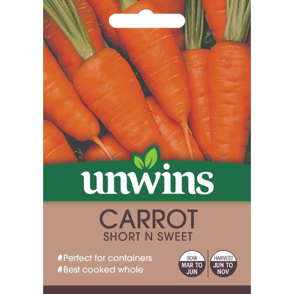 Unwins Seed Packet Carrot (Patio) Short N Sweet