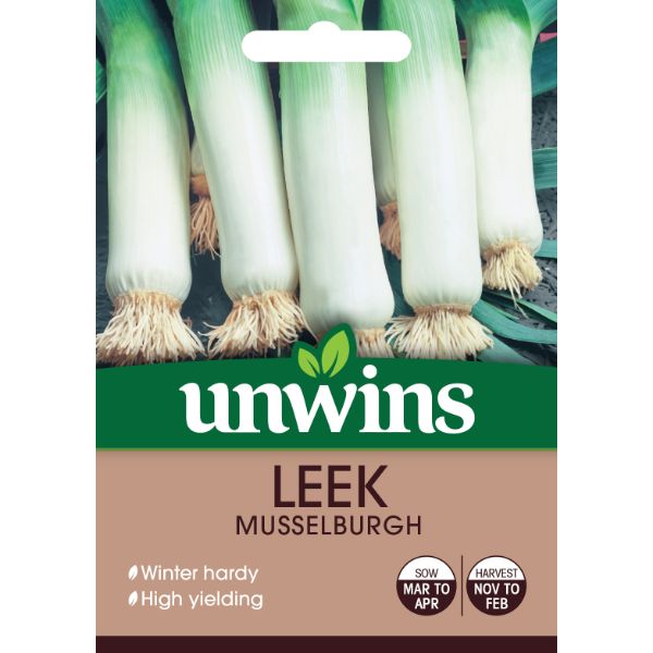 Unwins Seed Packet Leek Musselburgh
