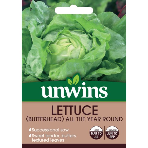 Unwins Seed Packet Lettuce (Butterhead) All The Year Round