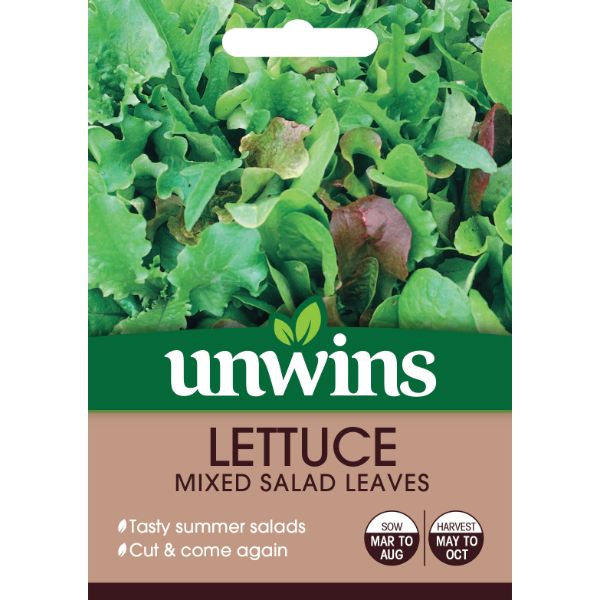 Unwins Seed Packet Lettuce (Leaves) Mixed Salad Leaves
