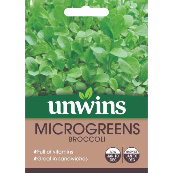 Unwins Seed Packet Microgreens Broccoli