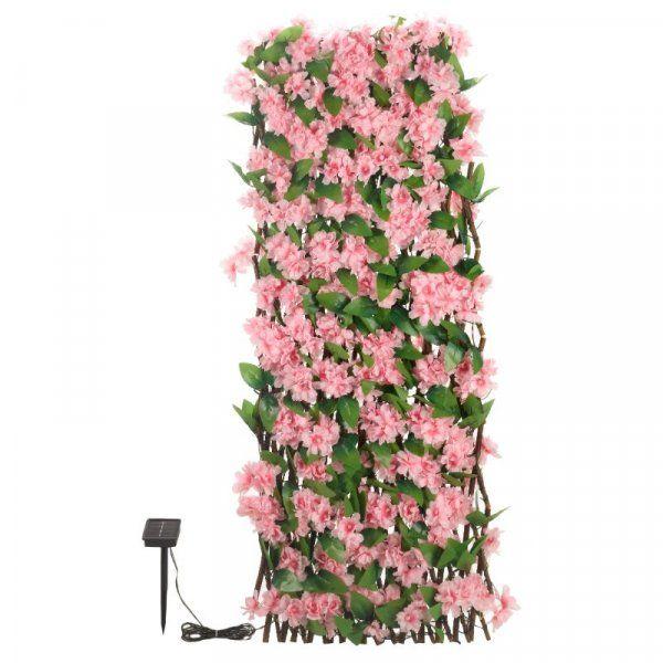 Smart 50 Led Solar Pink Blossom Trellis 180X60cm