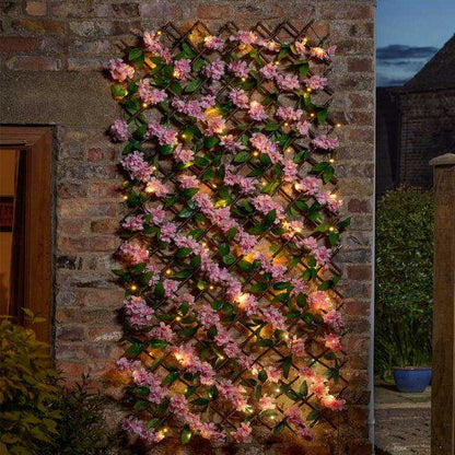 Smart 75 Led Solar Pink Blossom Trellis 180X90cm