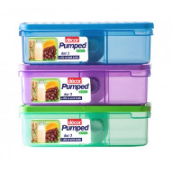 Decor Pumped Duo 3 Lunch Box W Drink Bot Assorted
