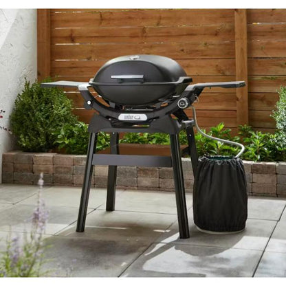 Q 2200N Gas Barbecue with Side Tables and Compact Stand 1 Burner