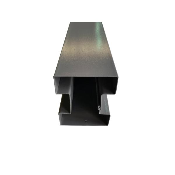 Satus Fence One-Piece Steel H Fence Post 2.45M Merlin Grey