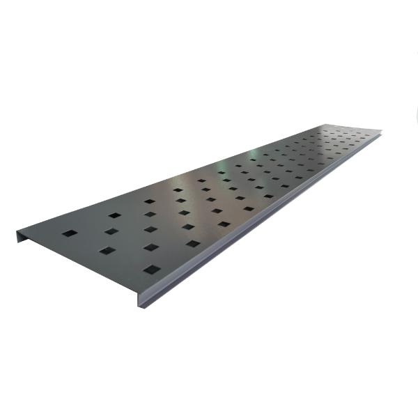 Satus Fence Gate Trellis Panel Square Holes 1100mm Merlin Grey