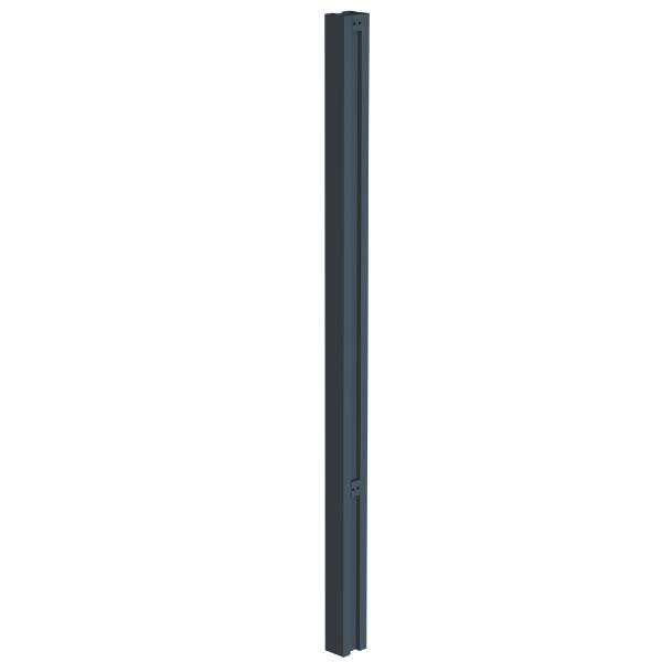 Satus Fence Steel Garden Gate Fence Post 2.45M High Anthracite Grey
