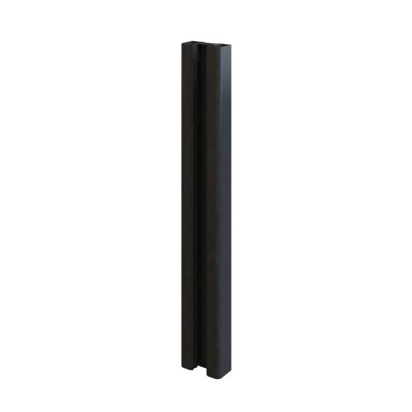 Satus Fence Post &amp; Rail Aluminium 2-Rail Spacer Set (50mm - 330mm - 760mm) Matt Black