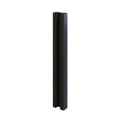 Satus Fence Post &amp; Rail Aluminium 2-Rail Spacer Set (50mm - 330mm - 760mm) Matt Black