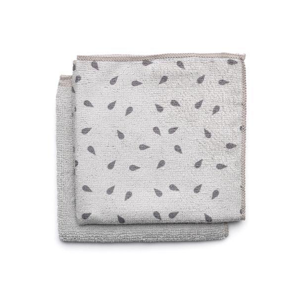 Brabantia Microfiber Dish Cloths, set of 2 Light Grey