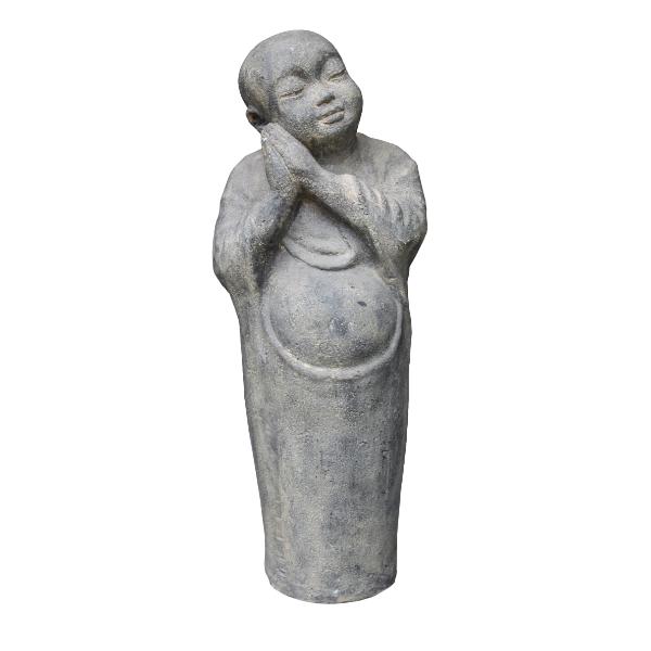 Asiastyle Standing Monk Child Cast Stone 80 cm
