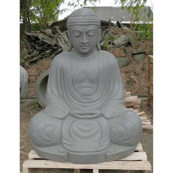 Asiastyle Japanese Sitting Buddha,Natural Stone 155cm