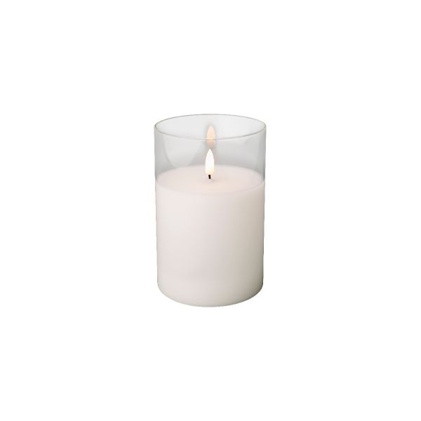 Candle LED in Clear Glass 15cm