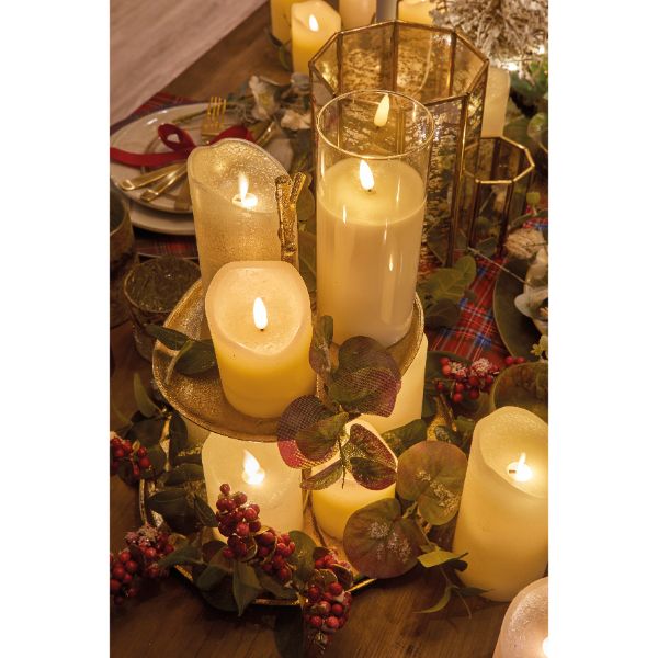 Candle LED in Clear Glass 15cm