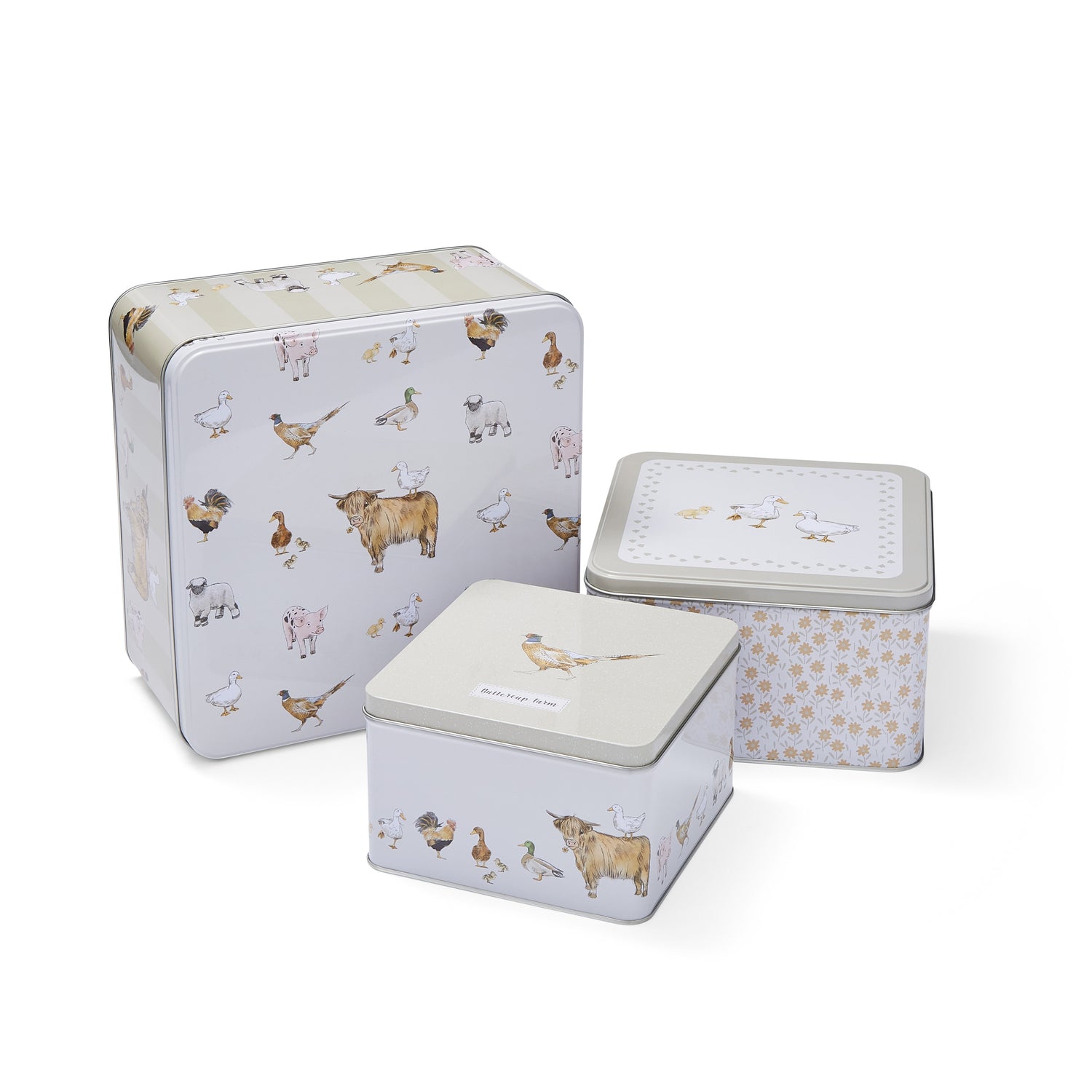 Buttercup Farm  of 3 Square Cake Tins