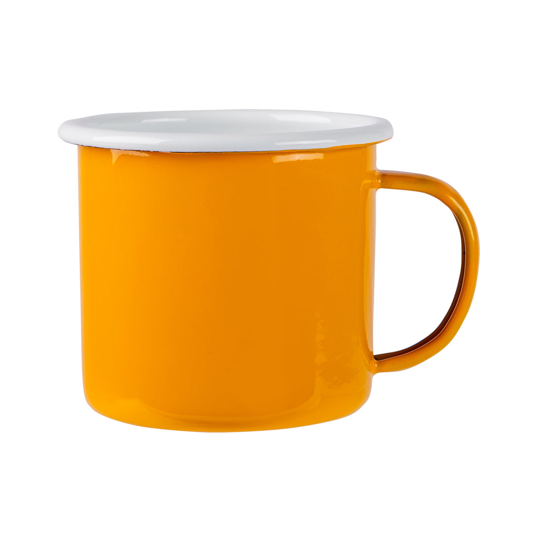 Argon Enamel Mug Yellow / White 375ml