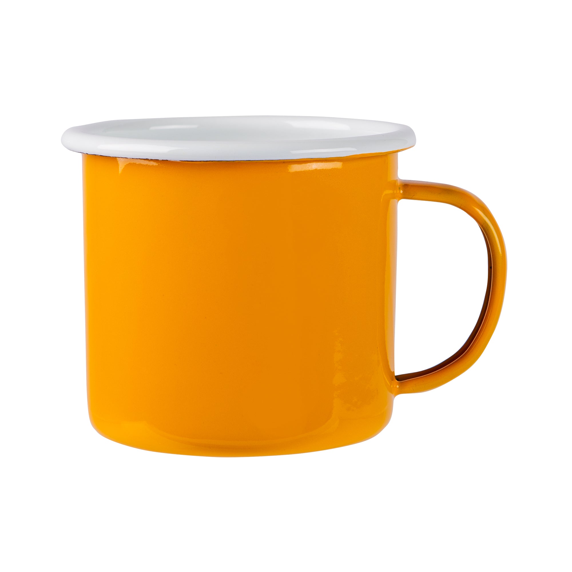 Argon Enamel Mug Yellow / White 375ml