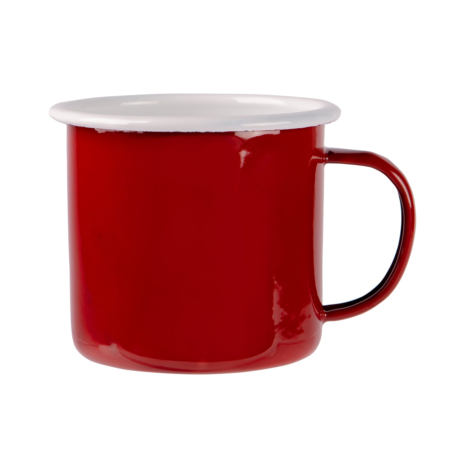 Argon Enamel Mug Red / White 375ml