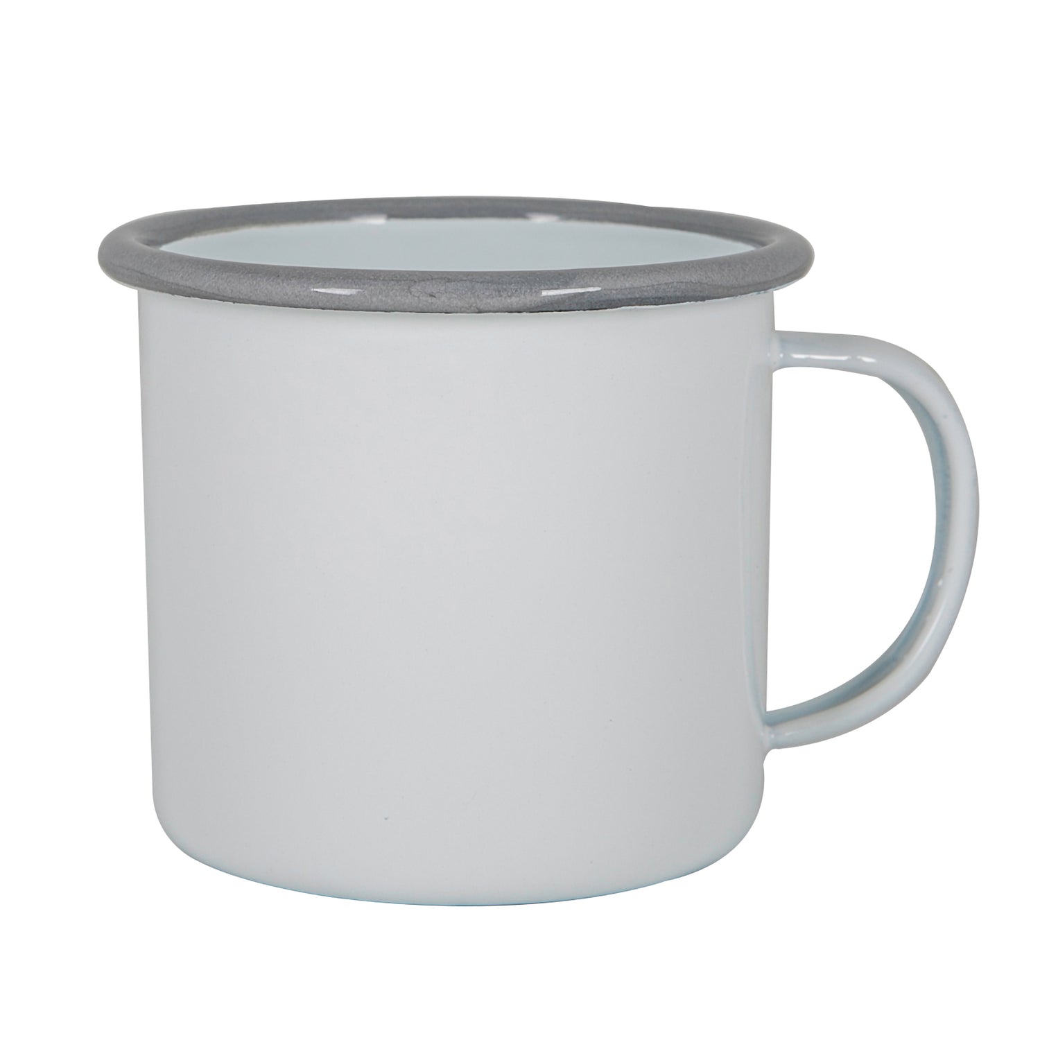 Argon Enamel Mug White / Grey 375ml