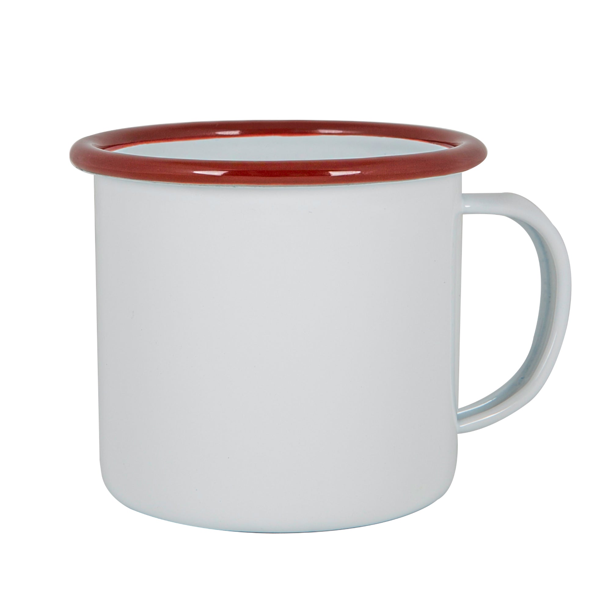 Argon Enamel Mug White / Red 375ml