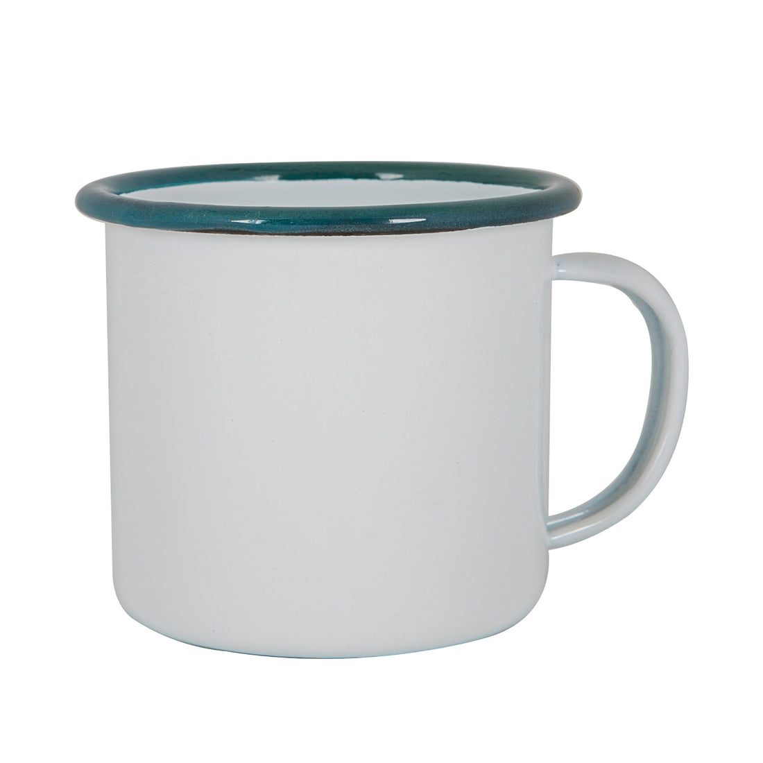 Argon Enamel Mug White / Green 375ml