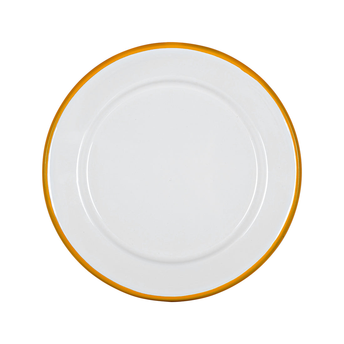 Argon Enamel Plate Yellow 20cm