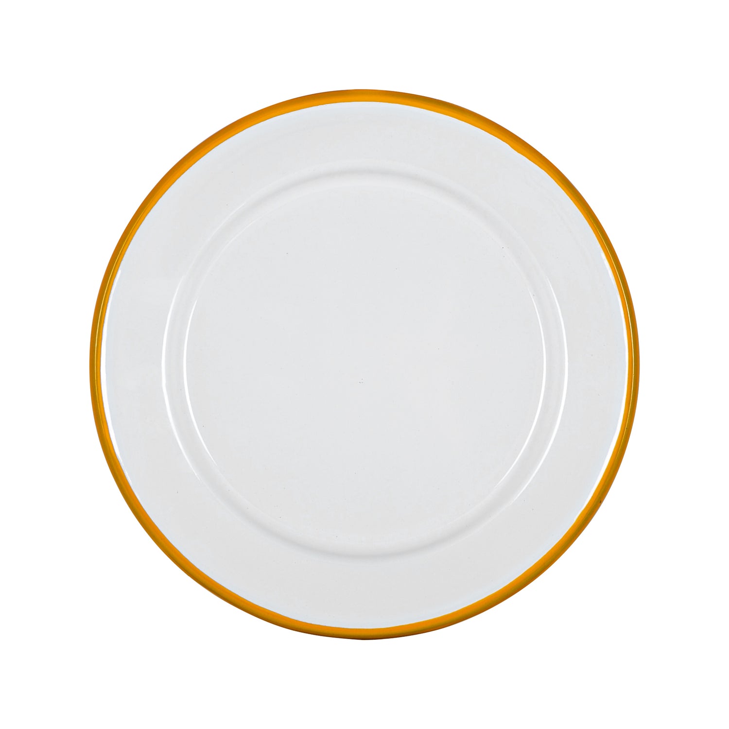 Argon Enamel Plate Yellow 20cm