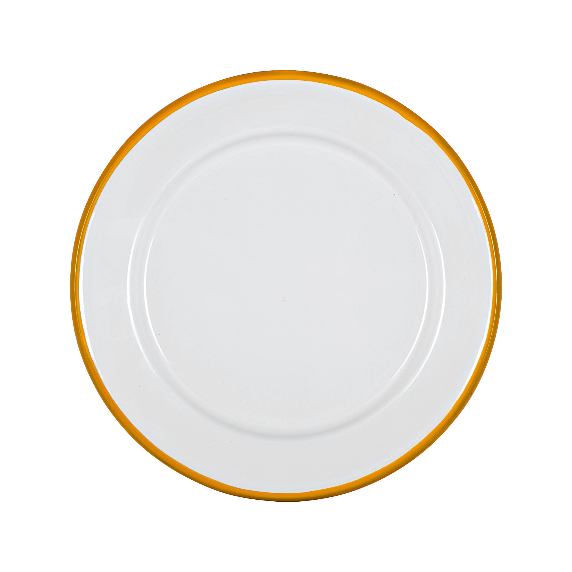 Argon Enamel Plate Yellow 20cm