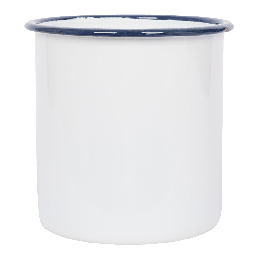Argon Enamel Utensil Pot White/Blue