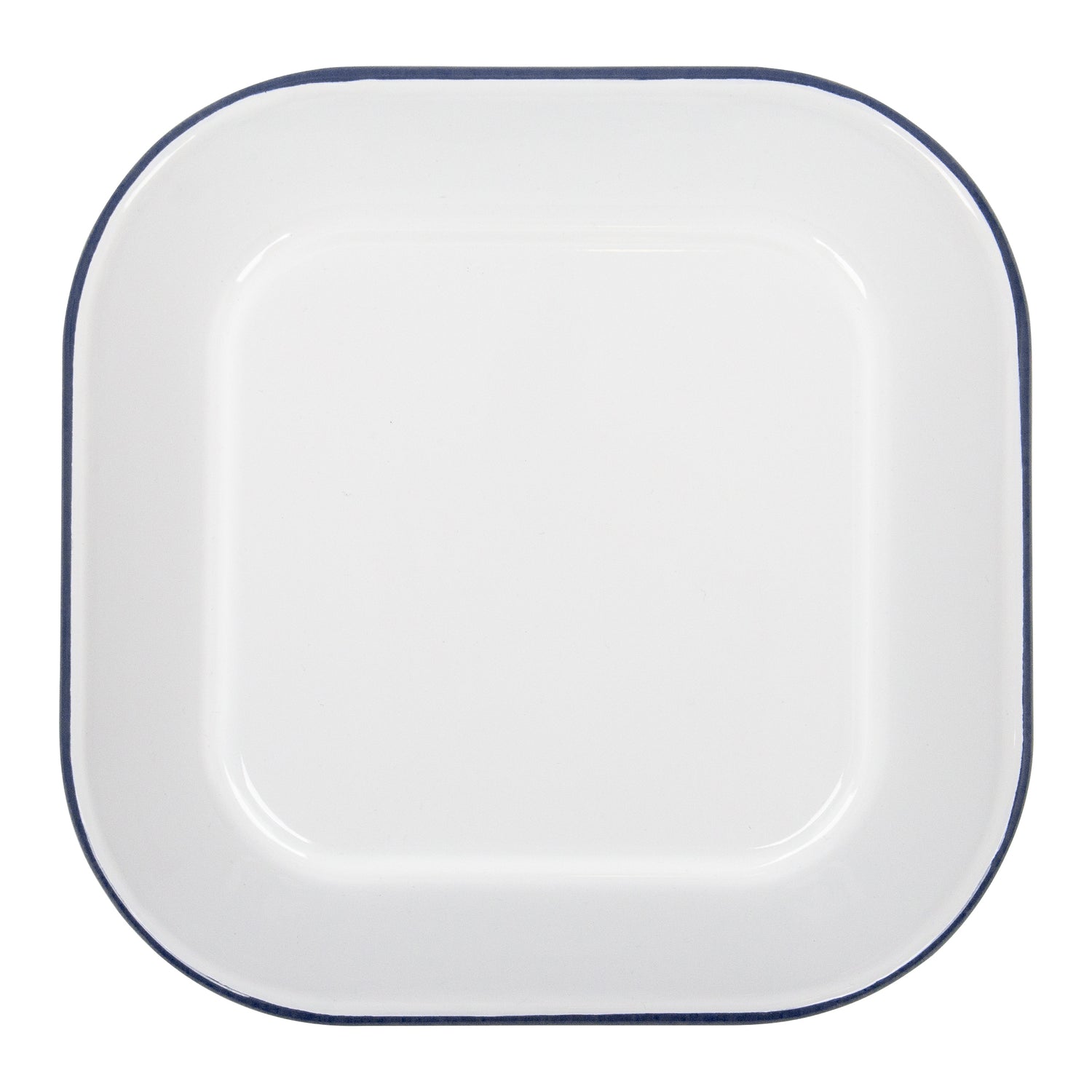 Argon Enamel Baking Tray Square White/Blue