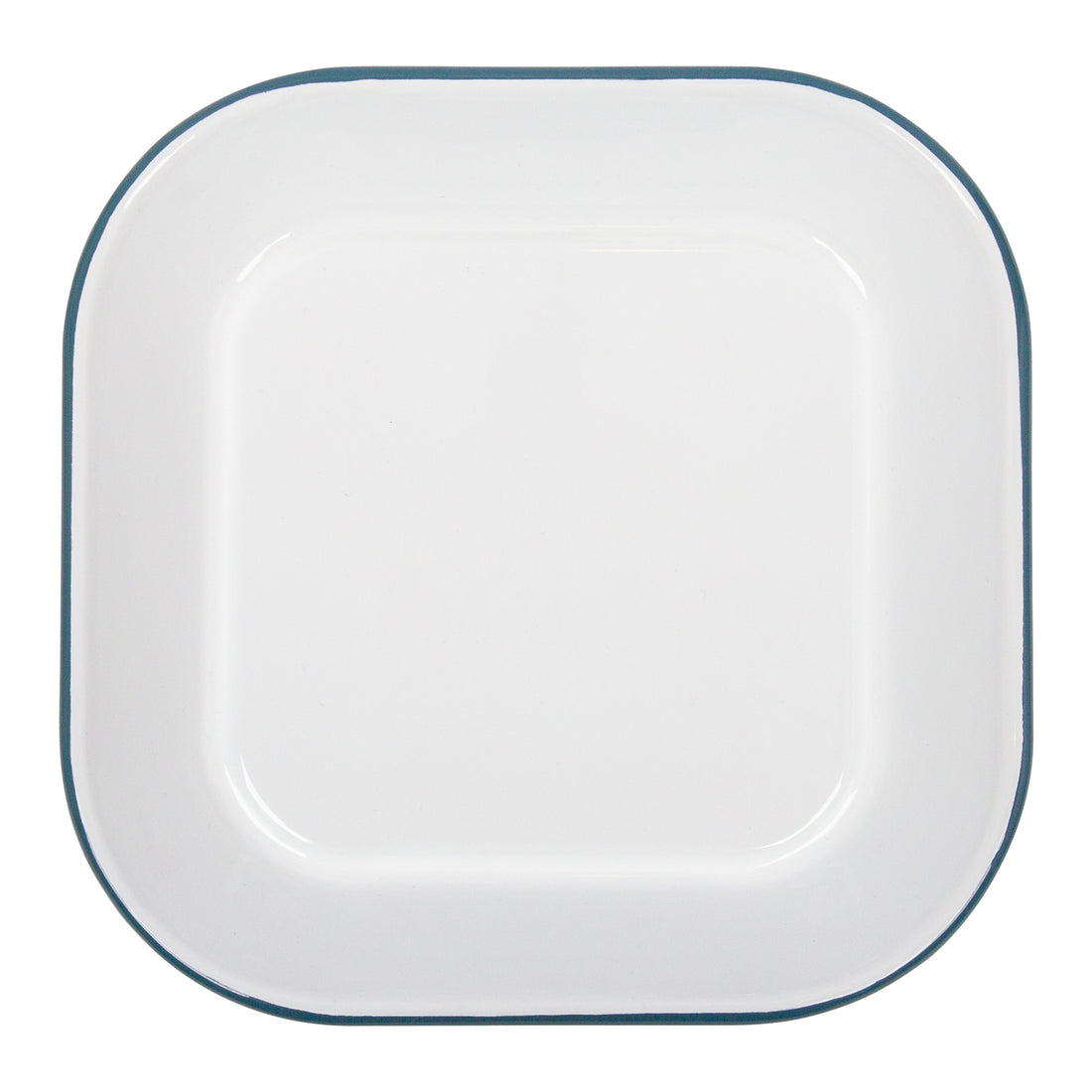 Argon Enamel Baking Tray Square White/Green