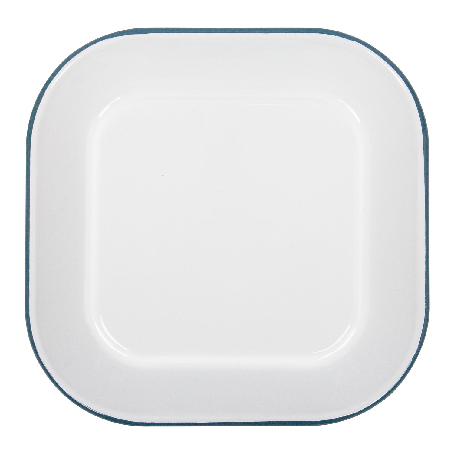 Argon Enamel Baking Tray Square White/Green