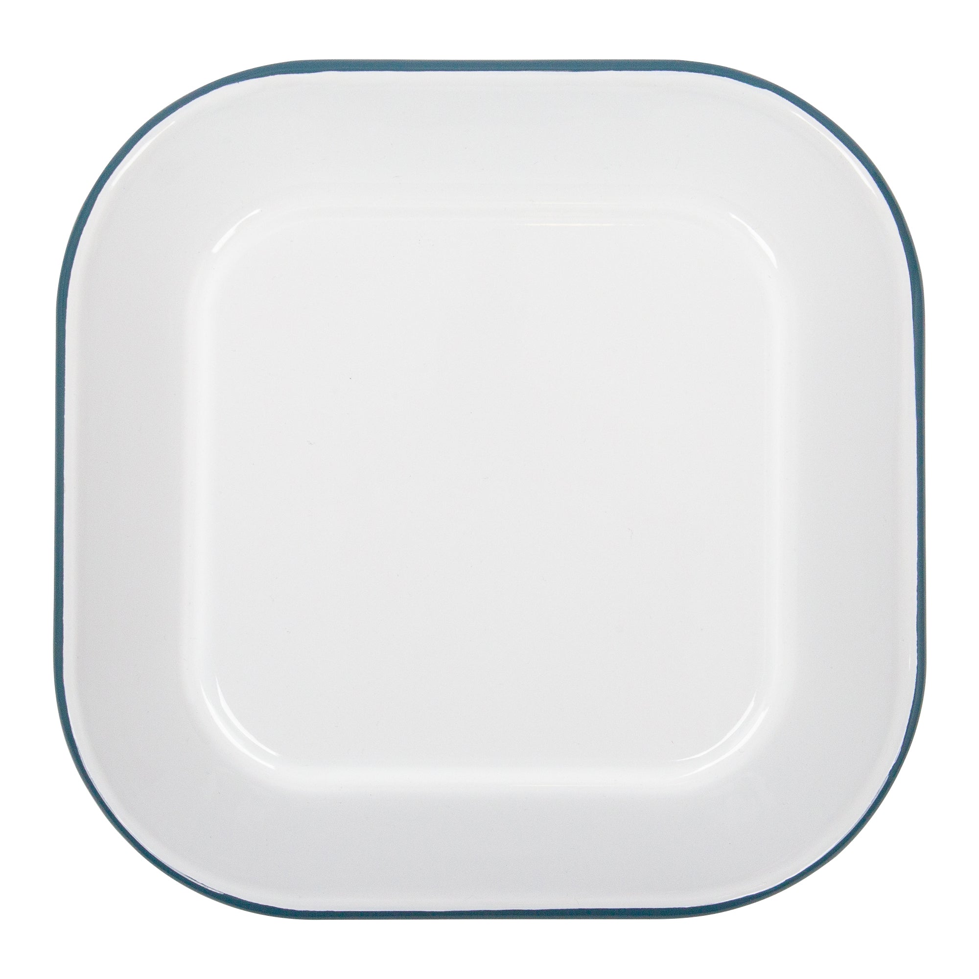 Argon Enamel Baking Tray Square White/Green