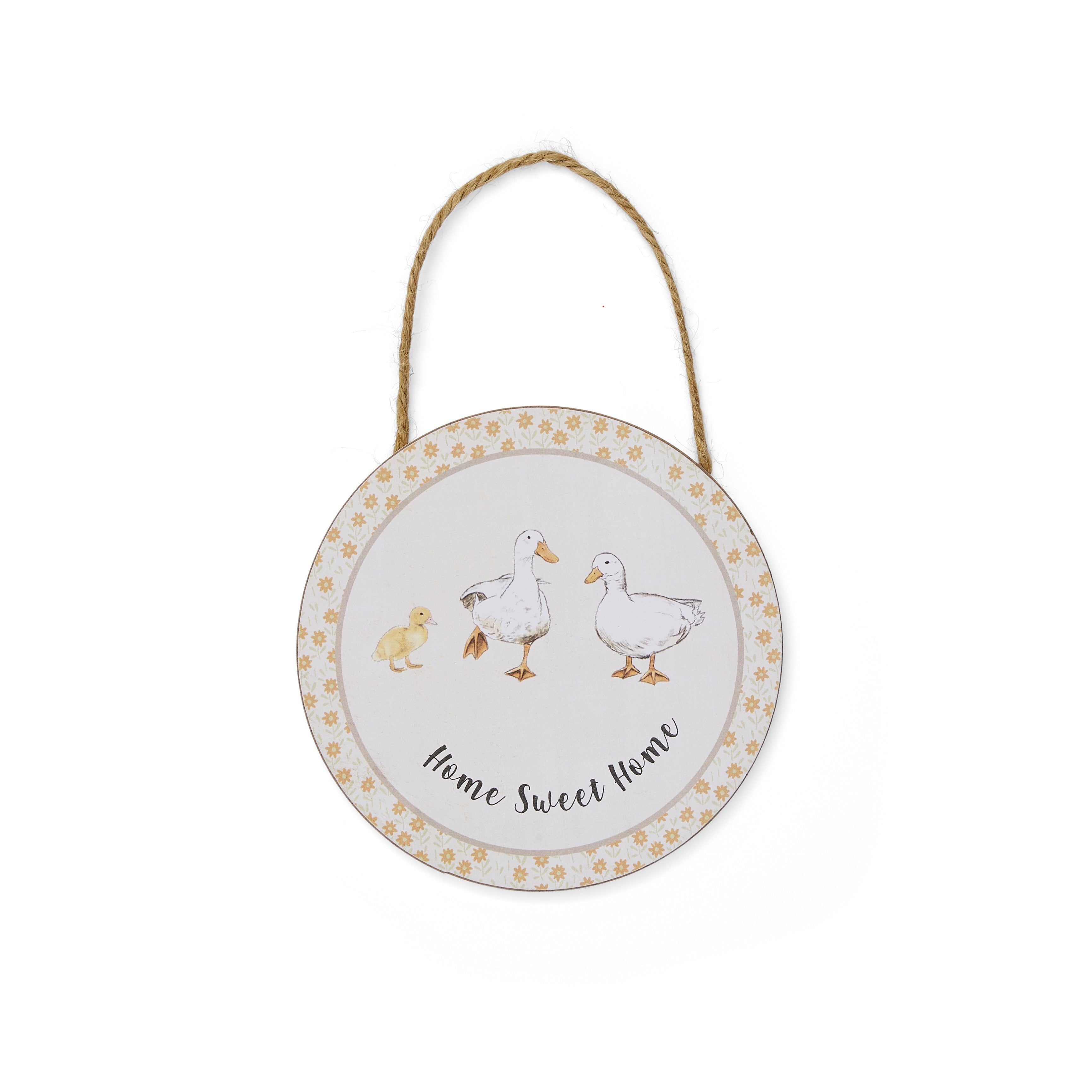 Buttercup Farm &quot;Home Sweet Home&quot; Round Plaque