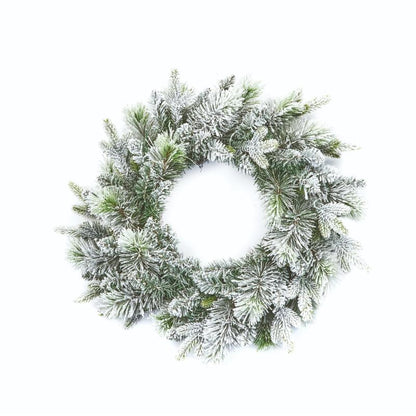 2ft (60cm) Deers Lodge Door Wreath Pre-Lit WW 50 LEDs