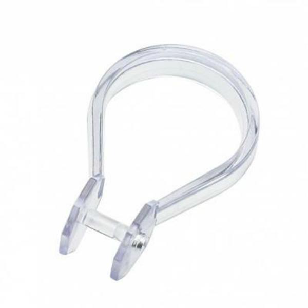 Euroshowers Shower Curtain Rings Clear